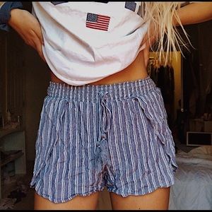 American Eagle striped soft shorts